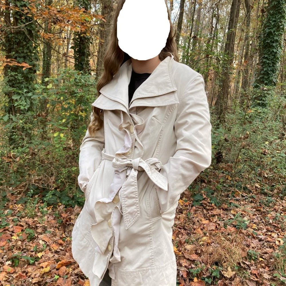 Kenar Tan Trench Coat